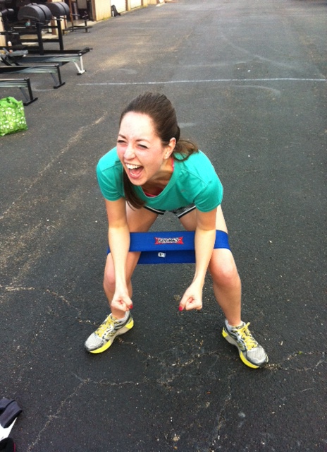 And what fun would CrossFit be without some inappropriate humor sprinkled in? I present to you my poo stance.