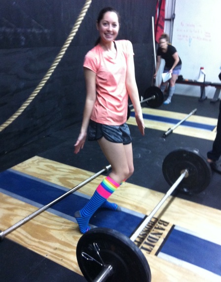 What??? You don't dead lift in obnoxiously bright socks and no shoes? Clearly you're doing it wrong.